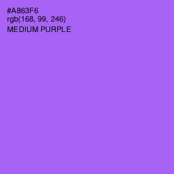 #A863F6 - Medium Purple Color Image
